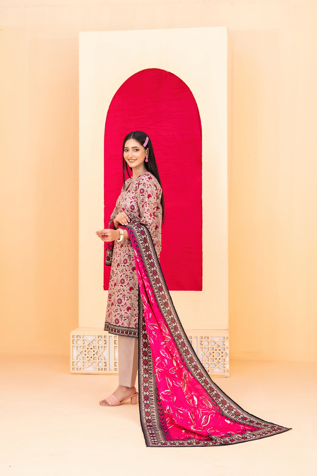 Roshni Premium Khaddar | Stitched 3-Piece Suit