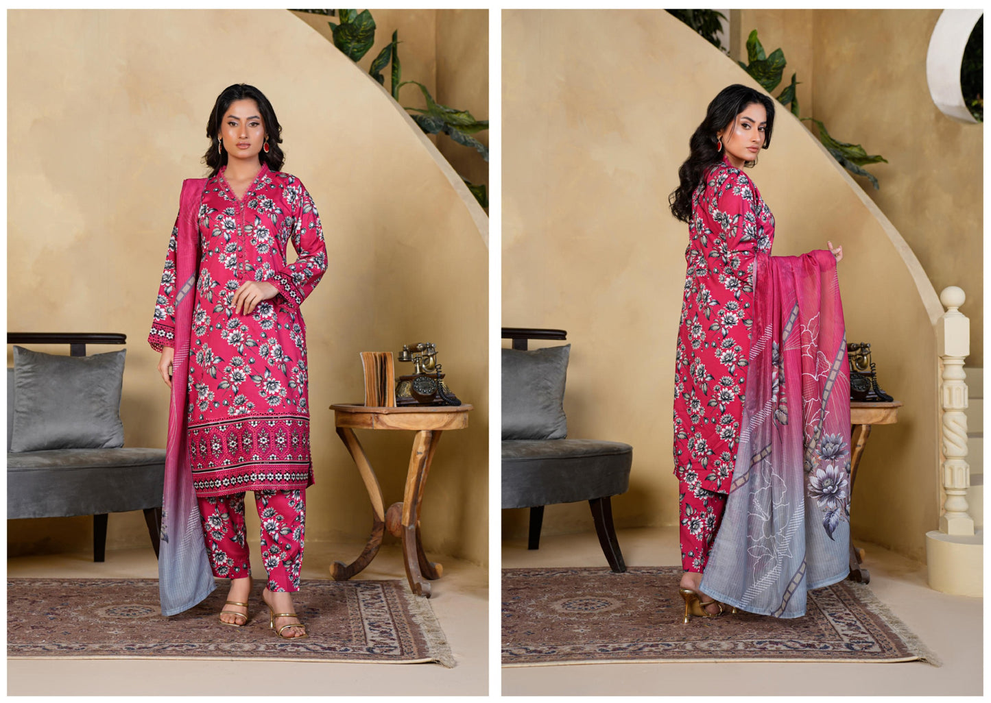 Husn-o-Naaz | Luxury Staple Suit D/02