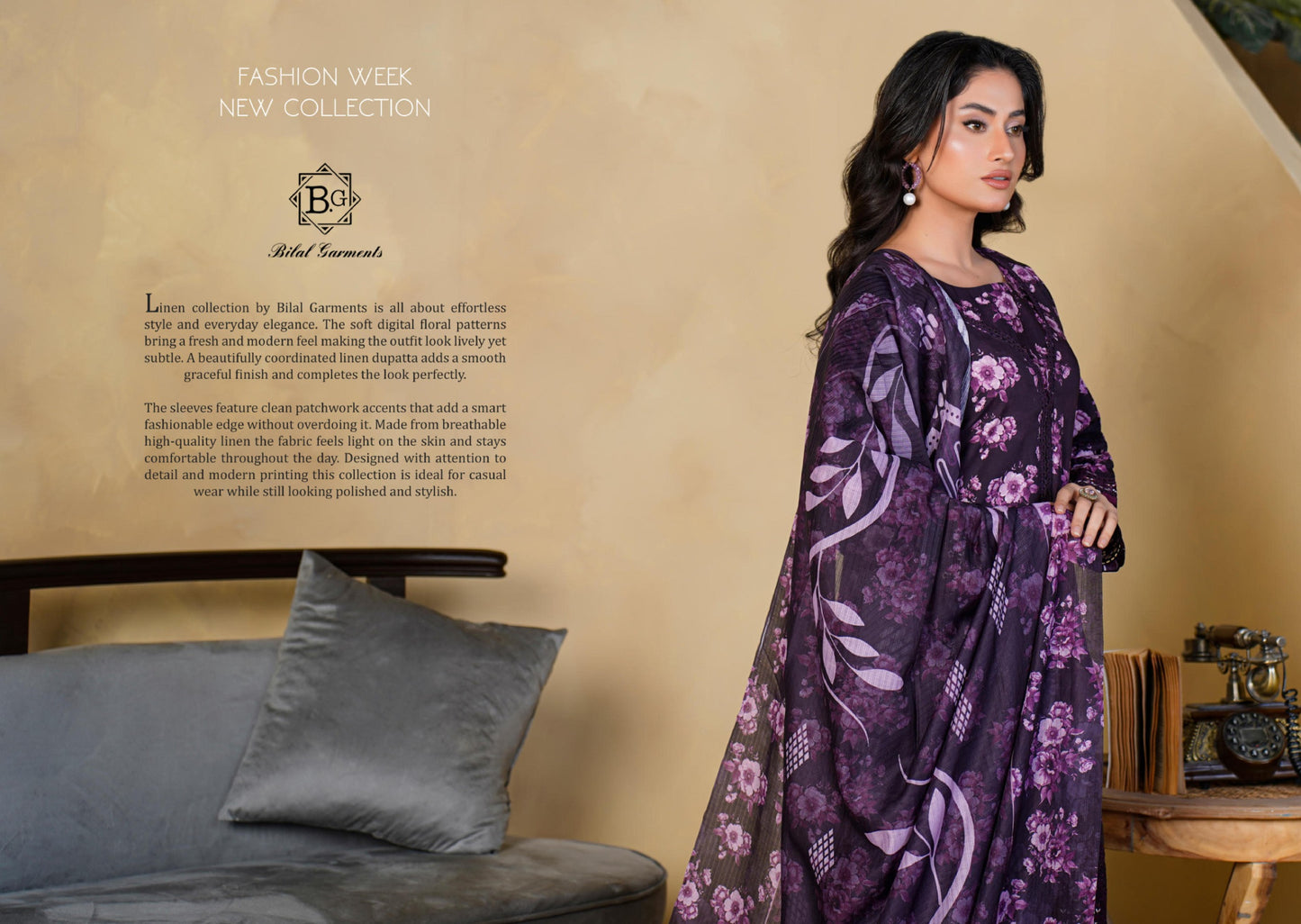Husn-o-Naaz | Luxury Staple Suit D/01