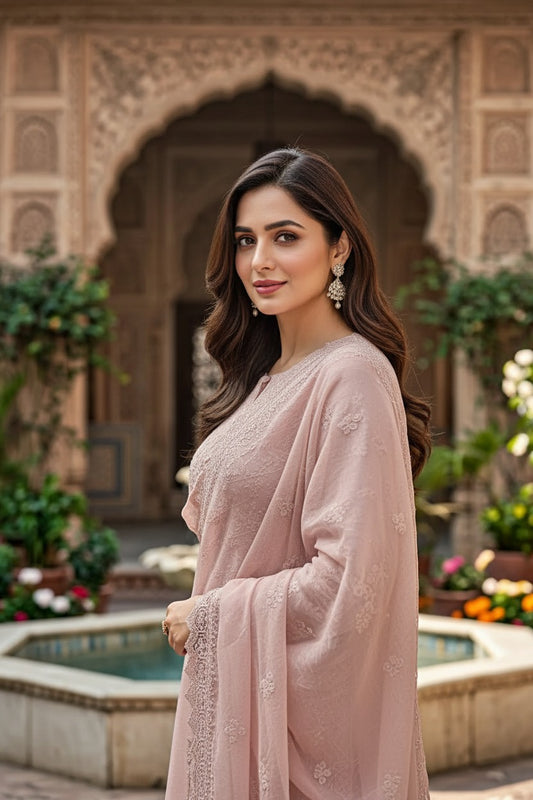 Three-Piece Korean Silk Suit